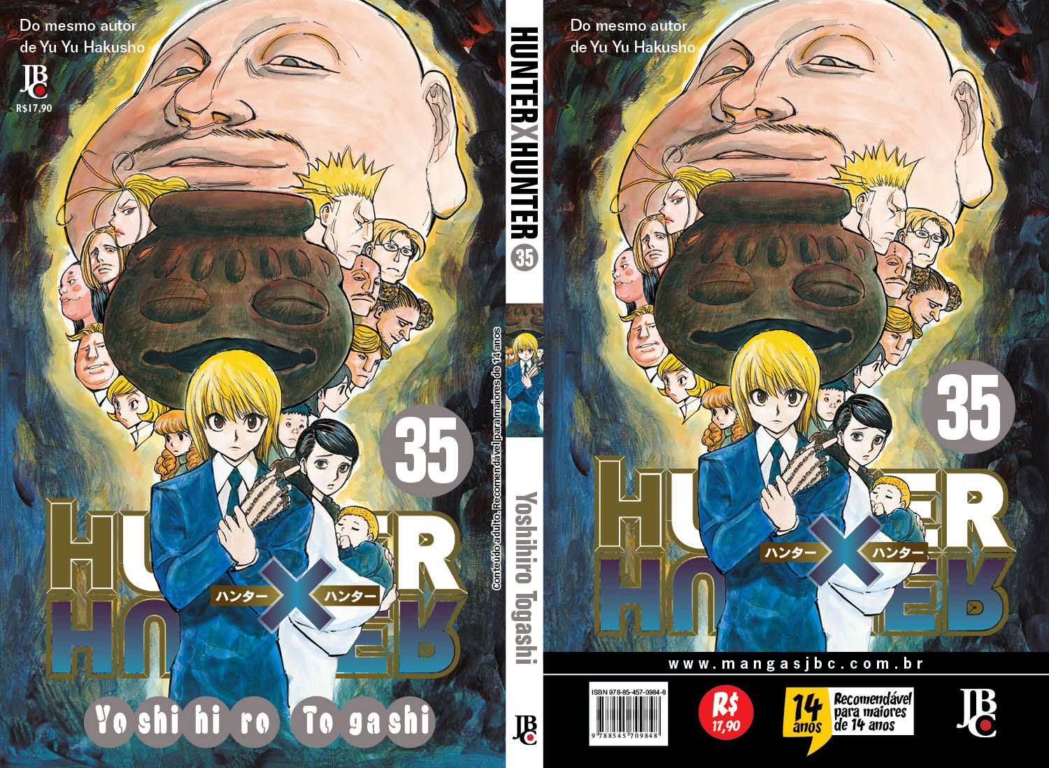 Hunter x Hunter #35 - Capa completa - Editora JBC